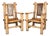 Budji Layug Style Majestic Jumbo Bamboo Pagoda Lounge Chairs For Sale