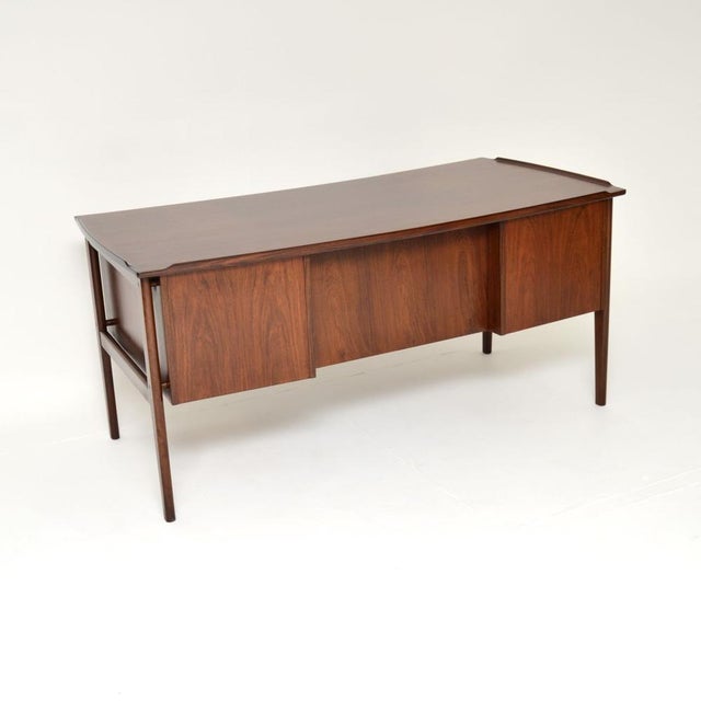 1960s Vintage Danish Executive Desk attributed to Dyrlund, 1960 For Sale - Image 5 of 13