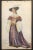 Double sided watercolor from a group of early (1902) paintings of 15th century costumes. The Chambriere is backed by La...