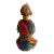Vintage African Beaded Fali Namji Fertility Doll Cameroon W/Wood Stand 11.5" H For Sale