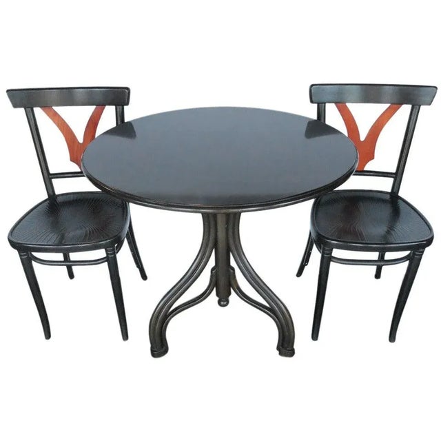 1950s Vintage Thonet Table and Chairs- 3 Pieces For Sale - Image 10 of 10