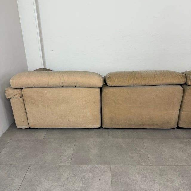 Beige Vintage Modular Sofa by A. and T. Scarpa for B&B Italia, 1975, Set of 4 For Sale - Image 8 of 18