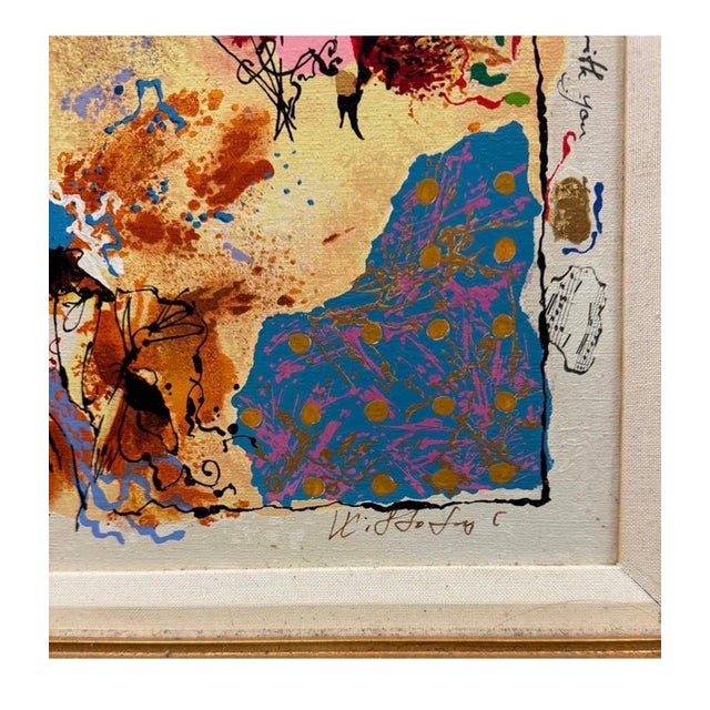 Tanya Wissotzky and Alexander Galtchansky, Silkscreen on Canvas Musical Belle Epoque Composition Alexander & Wissotzky For Sale - Image 10 of 18