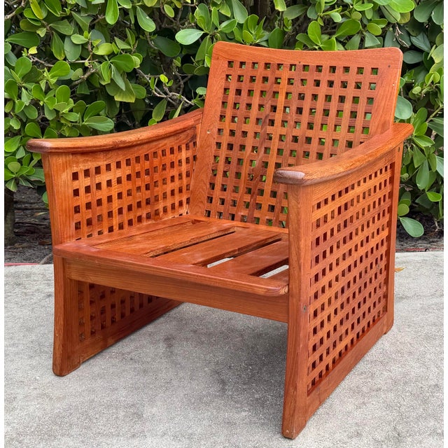 Brown Vintage Kircodan Modern Teak Lounge Chair For Sale - Image 8 of 12