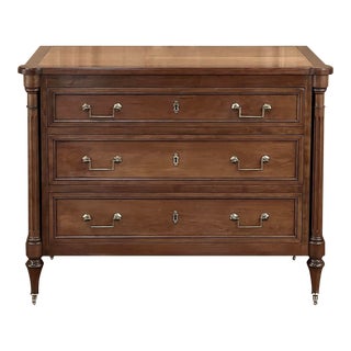 Antique French Directoire Mahogany Commode For Sale