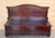 Italian Antique Walnut Wood Bench With Trunk For Sale - Image 6 of 10