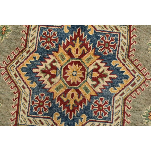 Kazak Rug 10′ X 16’3” Gray Wool Traditional Hand-Knotted Oriental Carpet For Sale - Image 11 of 15