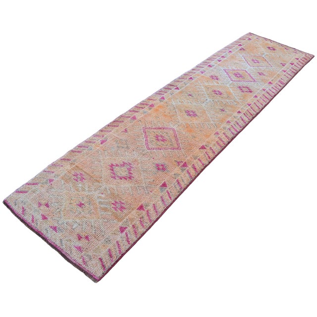 Textile 1960s Vintage Kurdish Runner For Sale - Image 7 of 12