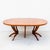 Mid-Century Modern Monumental Mid Century Modern Expandable Pedestal Base Dining Table in Walnut For Sale - Image 3 of 15