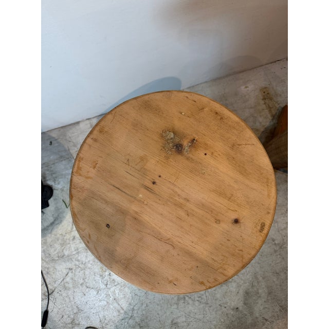 Wood Pair of French Art Deco Style Oak Side Tables, Styled After Charles Dudouyt For Sale - Image 7 of 12