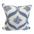 Blue and White Bennison Print Pillow For Sale