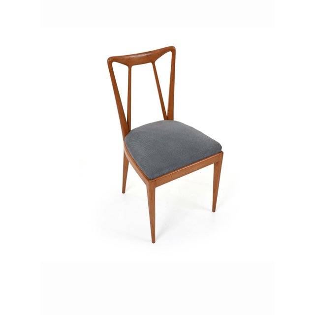 1950s Chairs in Light Wood with Padded Seats from La Permanente Mobili Cantù, 1950s, Set of 4 For Sale - Image 5 of 16