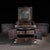 Art Deco 1970s Wood Jewelry Box With Dragon & Phoenix Carving and Gemstone Inlay For Sale - Image 3 of 10