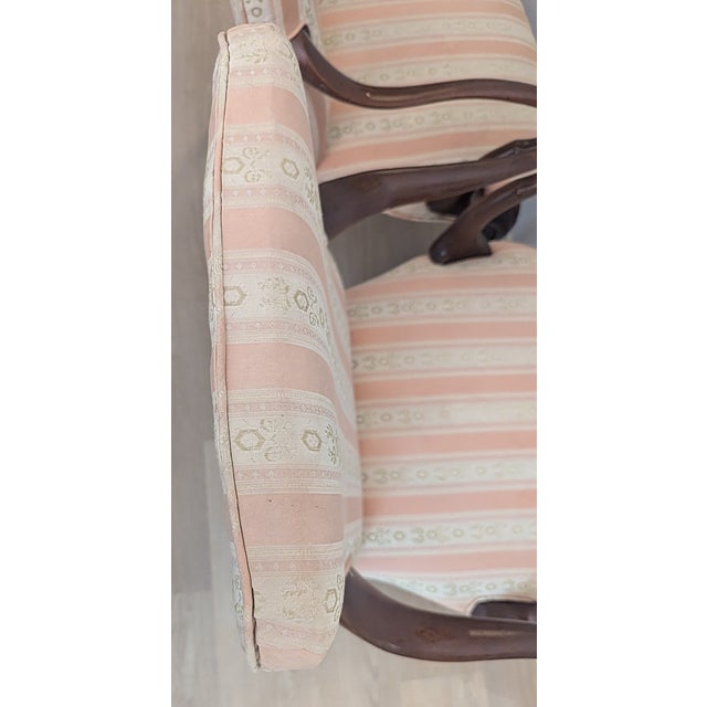 Mid 20th Century Biggs / Kittinger Queen Anne Fireside Arm Chair Pair For Sale - Image 13 of 18