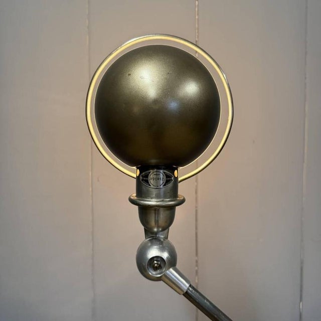 Polished Five-Arm Floor Lamp with Black Brand Plate from Jieldé, 1950s For Sale - Image 6 of 18