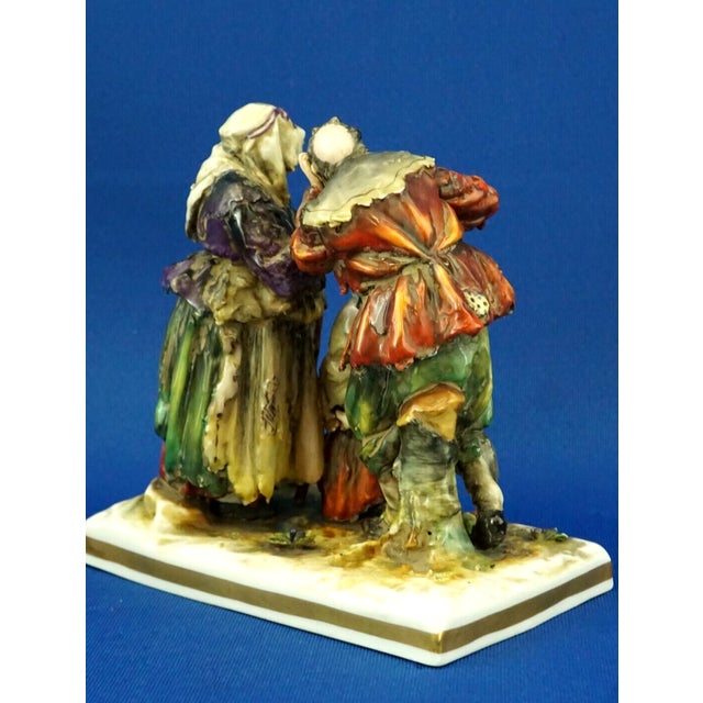 18th Century Porcelain Sculpture of a Beggars by Real Casa Ferdinandea Naples, Ginori Doccia, Italy For Sale - Image 6 of 18