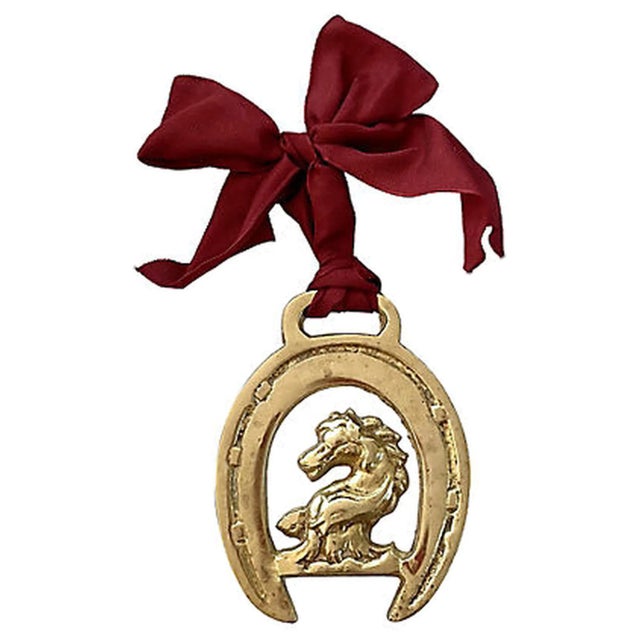 English 19th-C. English Horse Brass Ornament For Sale - Image 3 of 3