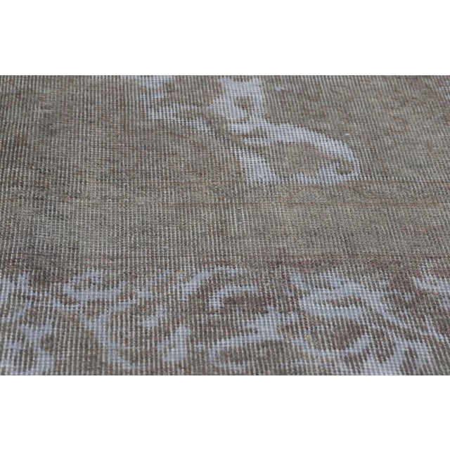 Mid 20th Century Mid 20th Century Vintage Industrial Gray Turkish Rug - 08’01 X 11’07 For Sale - Image 5 of 9