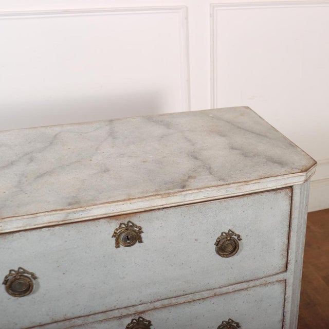 White Swedish Painted Commodes, Set of 2 For Sale - Image 8 of 9