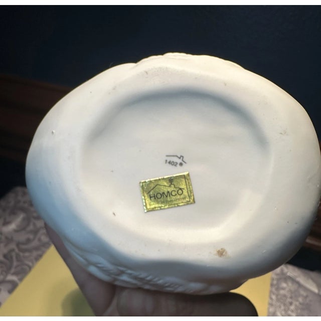 Vintage MCM Homco White Swan Bowl, Porcelain, Planter For Sale - Image 4 of 5