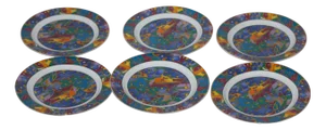Porcelain Dessert Plates, France, 1990s, Set of 6