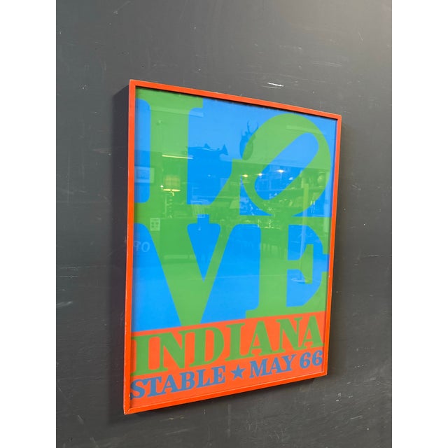 Robert Indiana Robert Indiana "Love, Indiana Stable May 66" Silkscreen Poster 1971 For Sale - Image 4 of 7