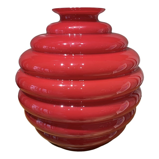 Venini Murano Glass Vase by Napoleone Martinuzzi, 2006 For Sale