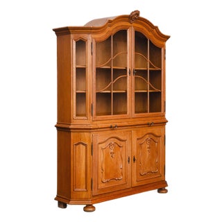 Vintage Display Cabinet in Oak and Solid Wood For Sale