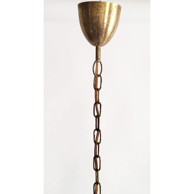 Mid-Century Modern Brass and Glass Lantern, Austria, 1950s For Sale - Image 10 of 15