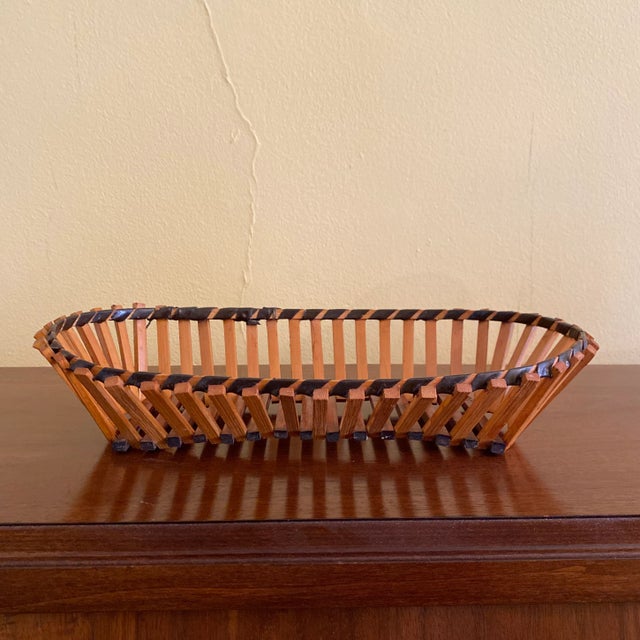 Brown Vintage Stick Basket For Sale - Image 8 of 8