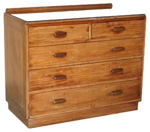 English Mid-Century Modern Chests of Drawers in Oak by Alfred Cox, 1952