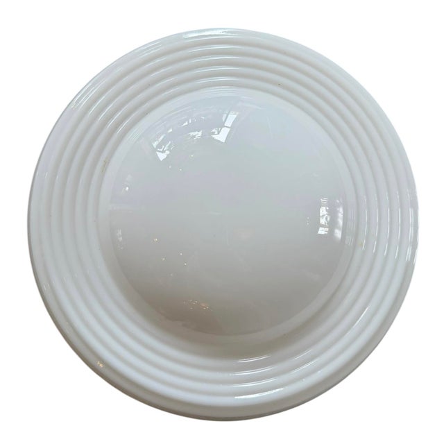 Mid 20th Century Mid 20th Century Mid-Century Kitchen Pantry Milkglass Ceiling Light For Sale - Image 5 of 6