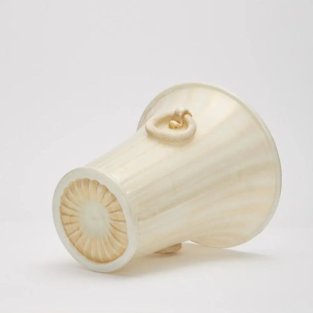 Glass Twin-Handled Vase by Ercole Barovier for Barovier and Toso, 1956 For Sale - Image 7 of 11