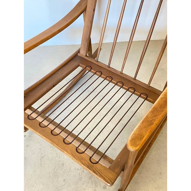 Wooden Rocking Chair, 1960s For Sale - Image 6 of 16