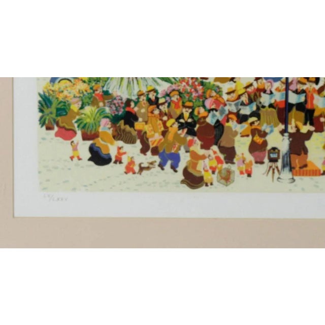 1980s Hiro Yamagata, "Chanson De Neige", Serigraph, Signed and Numbered 60/75, Framed For Sale In Savannah - Image 6 of 6