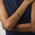 Mid 20th Century Vintage Diamond Onyx 18k Yellow Gold Tennis Bracelet For Sale - Image 5 of 6