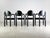 Mid-Century Modern Vintage Black Chairs by Rainer Daumiller, Set of 4 For Sale - Image 3 of 10