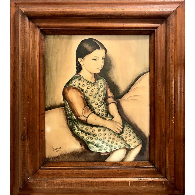 This is not a joyful young girl free of worry. Instead, based on her expression in 1922 when this portrait was done. by...