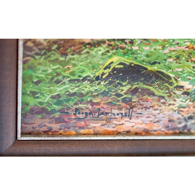 Late 20th Century Jorge Carbonell - Almendros en Flor (Flowering Almond Trees), Oil on Canvas For Sale - Image 4 of 6