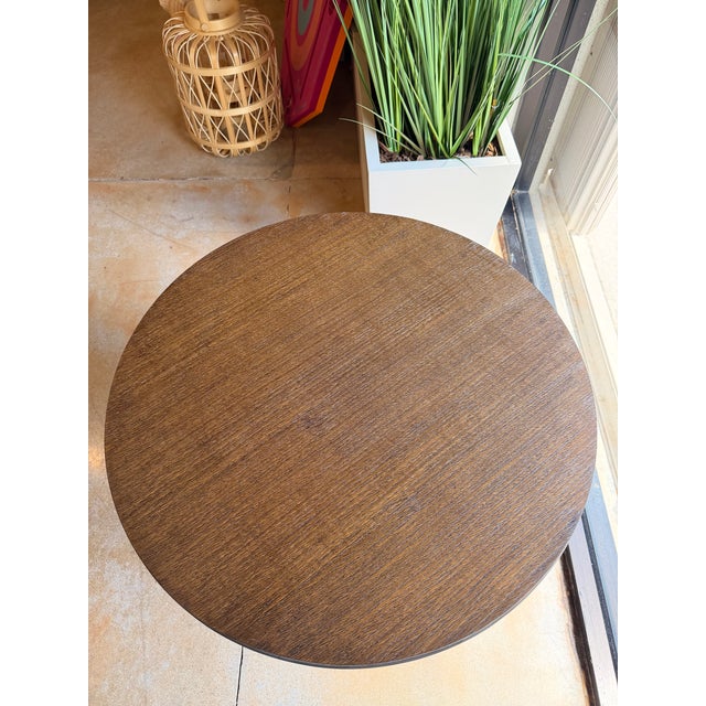 Theodore Alexander Theodore Alexander Oak End Table For Sale - Image 4 of 6