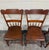 Farmhouse Antique American Country Farmhouse Plank Seat Dining Chairs - Set of 4 For Sale - Image 3 of 10