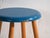 Vintage Wooden Stool with Round Seat, Central Europe, 1950 For Sale - Image 4 of 9