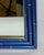 Chic Vintage Palm Beach Regency Medium Faux Bamboo Wall Mirror Newly Painted Blue With Hand Gilt Accents For Sale - Image 10 of 12