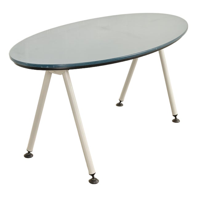 Herman Miller Style Modern Oval Dining Table or Library Table For Sale