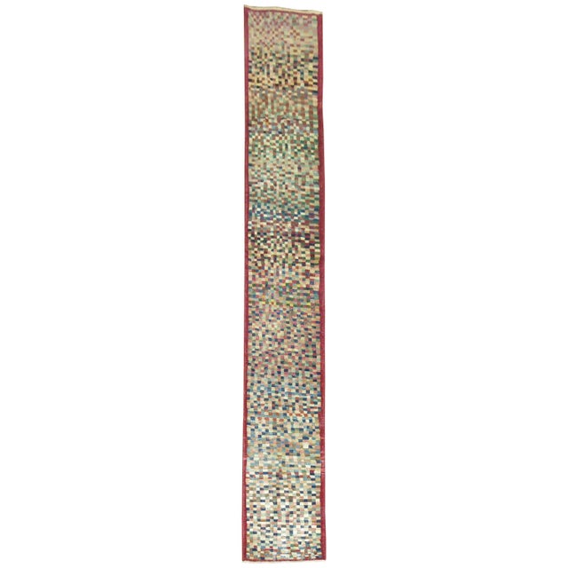 Vintage Turkish Deco Runner - 2'4" x 19'6" For Sale In New York - Image 6 of 18