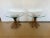 Hollywood Regency Gilt Metal Wheat Sheaf End Tables- A Pair For Sale - Image 9 of 10