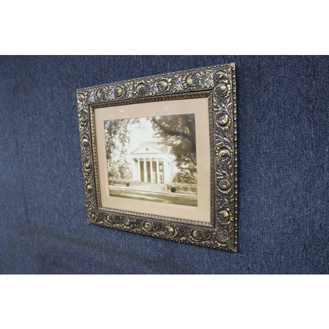 Victorian Framed Photograph/Capital Building *Gilded and bronze finish frame *signed