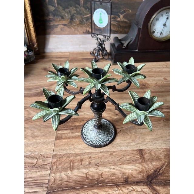 Vintage Mikasa Candelabra With Leaf Accents For Sale In Atlanta - Image 6 of 9