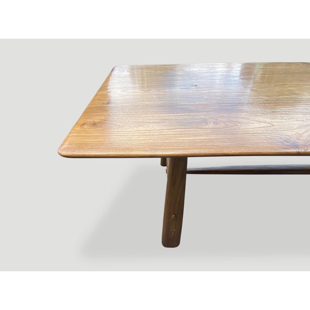Andrianna Shamaris Midcentury Couture Teak Wood Dining Table For Sale - Image 9 of 18