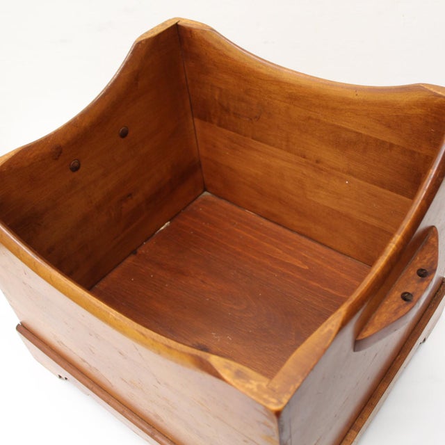 19th Century Antique Solid Oak File Box For Sale - Image 5 of 7